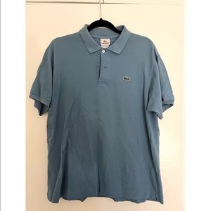 Lacoste - Short sleeve polo size 5 Medium, warm baby blue